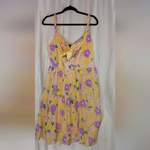 NWT Torrid mini tie front skater dress